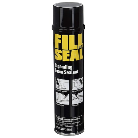Dow Air Sealing Spray Foam Sealant, 20 oz, Aerosol Can 157860